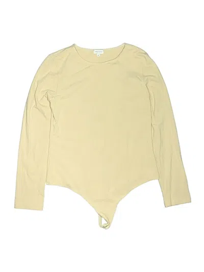 Pre-owned Ambitionist Long Sleeve Top Yellow Keyhole Neckline Tops