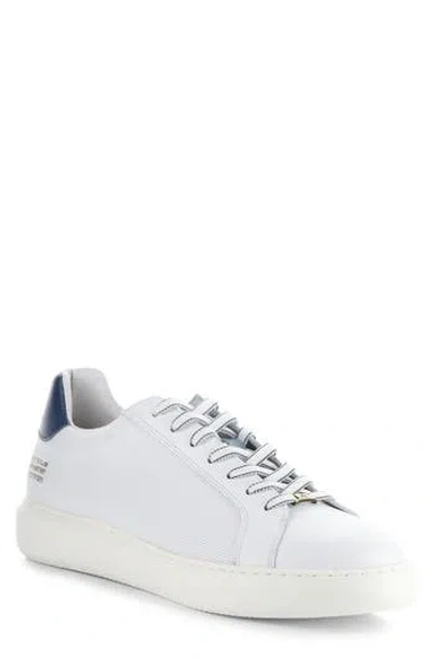 Ambitious 10634a Low Top Sneaker In Off White/blue/navy Leather
