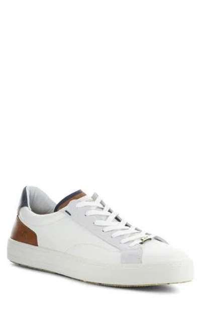 Ambitious 11218 Low Top Sneaker In Off White/cognac Leather