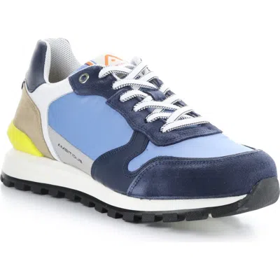 Ambitious 11539c Low Top Sneaker In Blue Combo Leather/textile