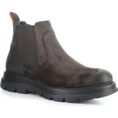 Ambitious 11758 Lug Sole Chelsea Boot In Dk Brown Suede