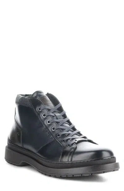 Ambitious Lace-up Boot In Grey Combi Leather/textile