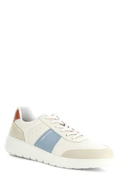 Ambitious Low Top Sneaker In Beige/blue/brick Leather