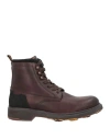 Ambitious Man Ankle Boots Dark Brown Size 7 Soft Leather, Textile Fibers