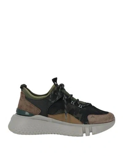 Ambitious Man Sneakers Khaki Size 11 Leather, Textile Fibers In Multi