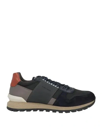 Ambitious Man Sneakers Midnight Blue Size 7 Leather In Multi