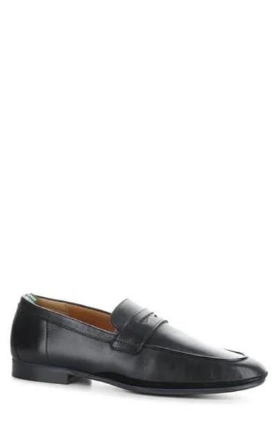 Ambitious Penny Loafer In Black Smooth Leather