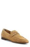 Ambitious Penny Loafer In Camel Suede