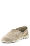 Ambitious Perforated Loafer In Sand Suede