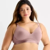 Ambrielle Bodyfit Wireless Full Coverage Bra In Purple