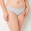 Ambrielle Cotton Bikini Panty In Gray