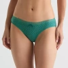 Ambrielle Cotton Bikini Panty In Green