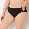 Ambrielle Cotton High Cut Panty In Black