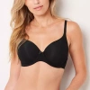 Ambrielle Cotton Underwire Full Coverage Bra 365392 In Black
