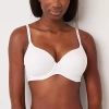 Ambrielle Cotton Underwire Full Coverage Bra 365392 In White