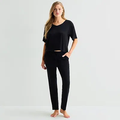 Ambrielle Dream Cool Womens Pajama Pants In Black