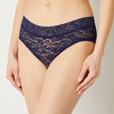 Ambrielle Everyday Lace Hipster Panty In Blue