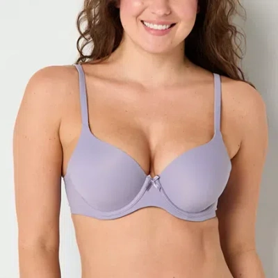 Ambrielle Everyday Underwire Full Coverage Bra In Purple