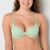Ambrielle Everyday Womens Medium Support Demi Bra 338854 In Green