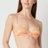Ambrielle Organic Cotton Demi Bra In Pink
