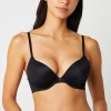 Ambrielle Plunge Push Up Bra In Black