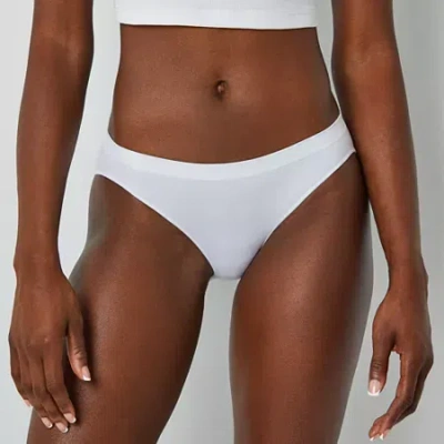 Ambrielle Seamless Bikini Panty In White