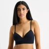 Ambrielle Seamless Womens Medium Support Bralette 366768 In Black