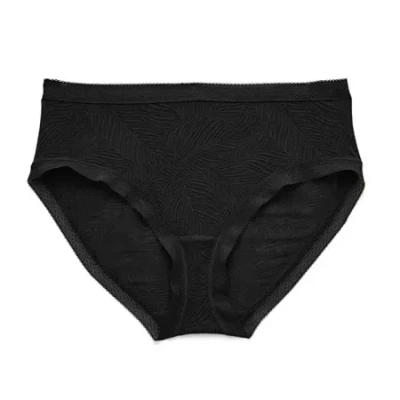Ambrielle Smooth Lace Hipster Panty In Black