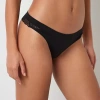 Ambrielle Super Soft Thong Panty In Black