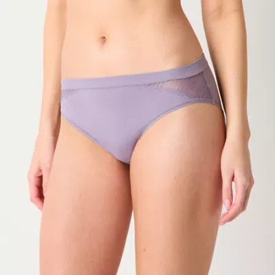 Ambrielle Supersoft High Cut Panty In Purple