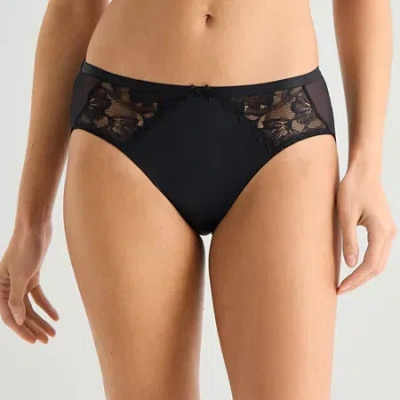 Ambrielle Tulip Lace Womens Hipster Panty 364240 In Black
