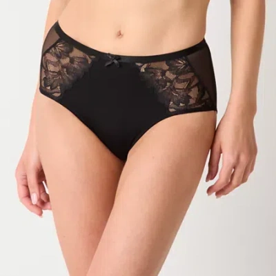 Ambrielle Tulip Lace Womens Brief Panty In Black