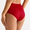 Ambrielle Tulip Lace Womens Brief Panty In Red