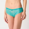 Ambrielle Tulip Lace Womens Cheeky Panty 364244 In Green