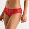 Ambrielle Tulip Lace Womens Cheeky Panty 364244 In Red