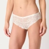 Ambrielle Tulip Lace Womens Cheeky Panty 364244 In White