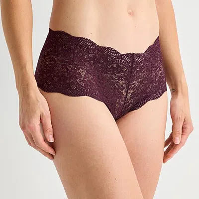 Ambrielle Womens Cheeky Panty 393790 In Purple