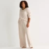 Ambrielle Womens Rib Plus Pajama Pants In Brown