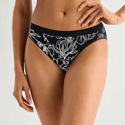 Ambrielle Womens Seamless High Cut Panty In Purple