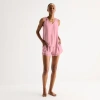 Ambrielle Womens V Neck Sleeveless Pajama Top In Pink
