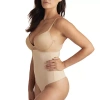 Ambrielle Wonderful Edge Back Magic High-waist Shape Your Curves Shapewear Thong 219555 In Sand