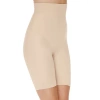 Ambrielle Wonderful Edge Back Magic High-waist Thigh Slimmers In Sand