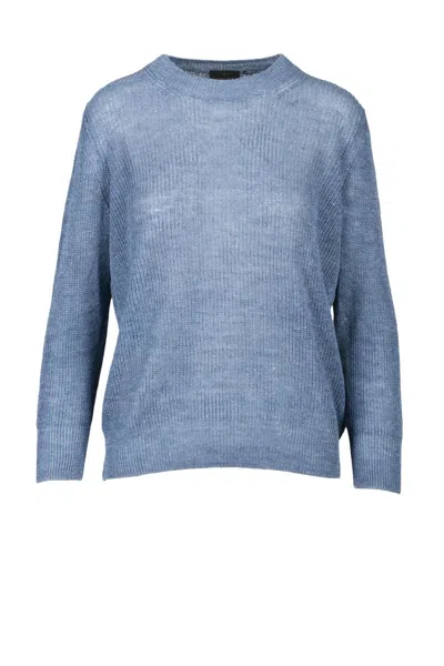 Ambrosio Linen Knit - Blue