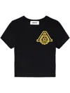 Ambush Cropped Ribbed Cotton T-shirt With Short Sleeves