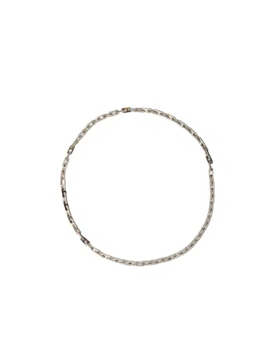 Ambush A-chain Logo Engraved Necklace In Yellow