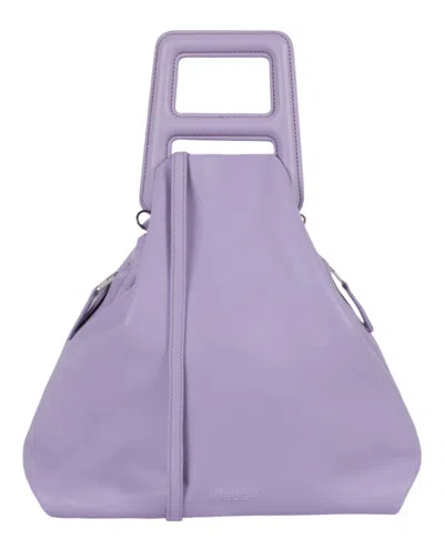 Ambush A-handle Leather Shoulder Bag In Purple