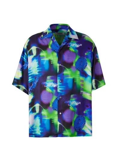 AMBUSH ABSTRACT-PATTERN BUTTONED SHIRT