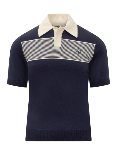 Ambush Circle Emblematic Polo Shirt In Blue