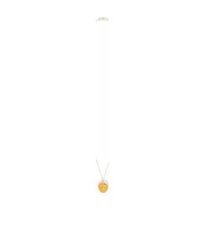 Ambush Apple-charm Necklace In White