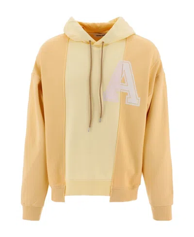 Ambush Asymmetric Hem Hoodie In Yellow